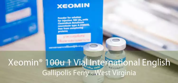 Xeomin® 100u 1 Vial International English Gallipolis Ferry - West Virginia